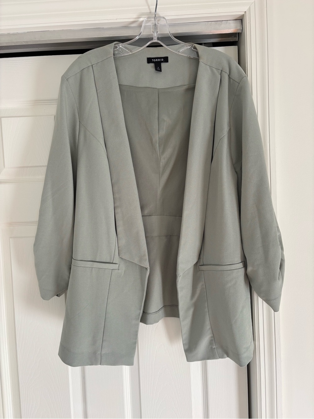torrid Sage Green Open Blazer Jacket